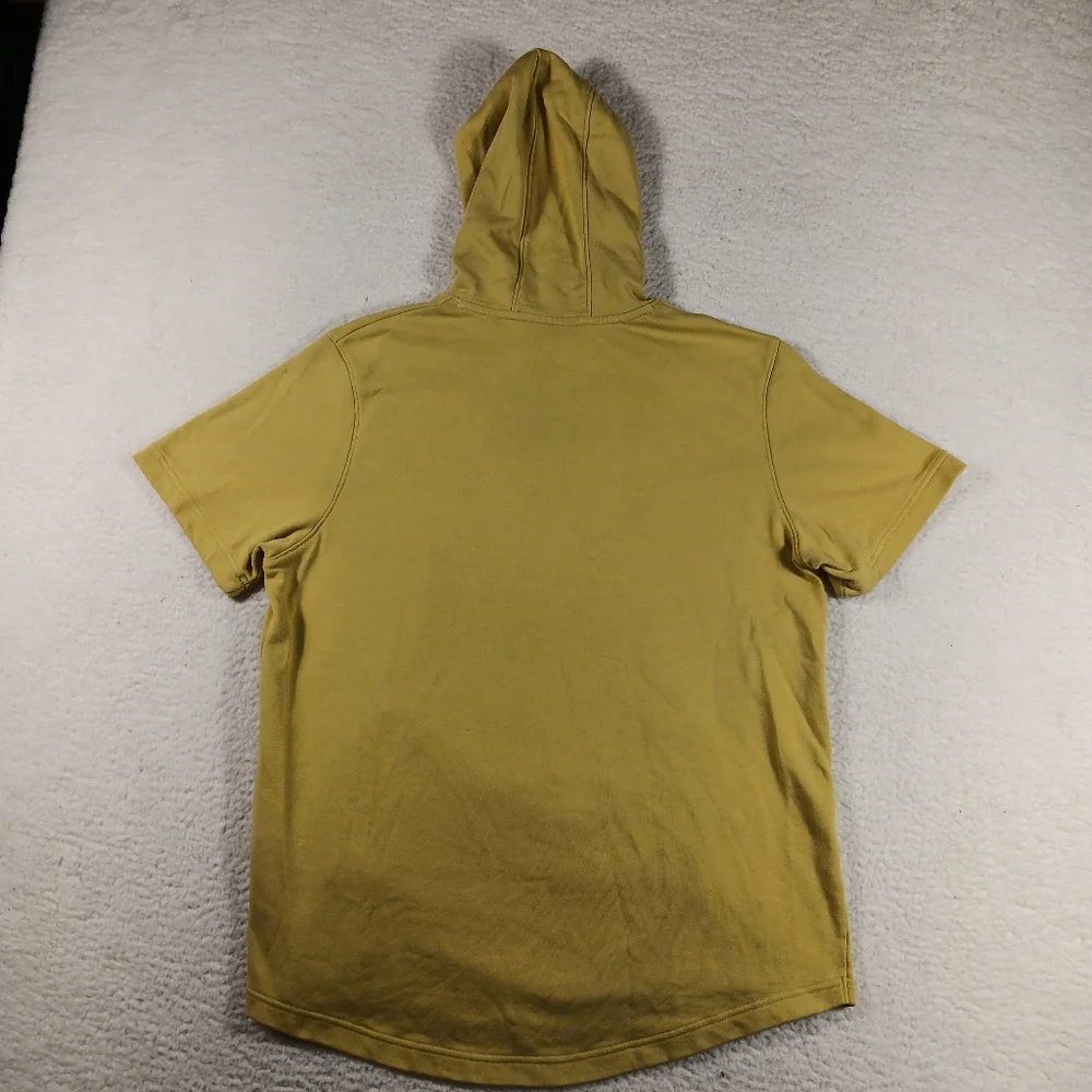 Under Armour Hoodie Mens XL Yellow Project Rock Bull Head Short Sleeve Gym - Picture 6 of 9